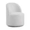 BM339463_2ddc8480-c5ee-4fba-bc6e-248b5ffb1400 Ager Side Dining Swivel Chair, Curved Barrel Style, White Boucle Chenille