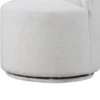 BM339463_3_b27167ee-92a8-4329-972e-94f46c0dbc13 Ager Side Dining Swivel Chair, Curved Barrel Style, White Boucle Chenille