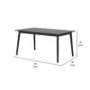 BM339471_4_8059116a-9eeb-4f4c-9a4b-4a0e27bb2459 Baylee Rectangular Dining Table, Straight Legs, 60 Inch Black Wood Top