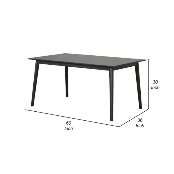BM339471_4_8059116a-9eeb-4f4c-9a4b-4a0e27bb2459 Baylee Rectangular Dining Table, Straight Legs, 60 Inch Black Wood Top