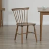 Baylee Side Dining Chair Set of 2, Spindle Back, Tapered Legs, Walnut Wood