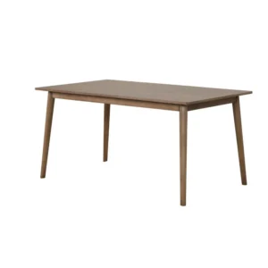 Baylee Rectangular Dining Table, Straight Legs, 60 Inch Walnut Wood