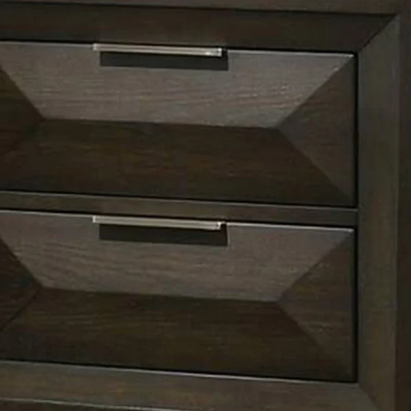 BM339480_1_d37b1b8c-0de8-4a7e-8649-755c5457763b Fema Nightstand, 2 Bevel Drawers, Nickel Handles, Espresso Brown Wood