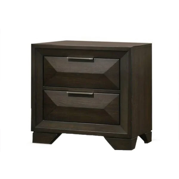 BM339480_1f86d2a0-7e8e-435d-ab74-9097ad1c281c Fema Nightstand, 2 Bevel Drawers, Nickel Handles, Espresso Brown Wood