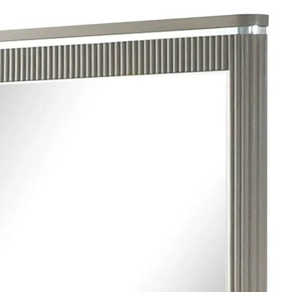 BM339482_1_2abdb89c-122c-4e44-a10e-f81459b40d3e Gema Dresser Mirror, 38 Inch Light Gray Wood, Reeded Design, Silver Accents