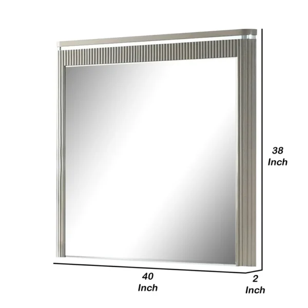 BM339482_4_ed9cb502-8e09-4403-ac47-293a26d4e9cb Gema Dresser Mirror, 38 Inch Light Gray Wood, Reeded Design, Silver Accents