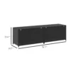 Jer Outdoor Storage Box with Gas Lift, 79 Inch Black Rattan Woven