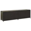 Jer Outdoor Storage Box with Gas Lift, 79 Inch Brown Rattan Woven