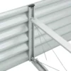Bery Outdoor Veg Garden Raised Bed, Galvanized Steel, 158 Inch