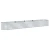 Bery Outdoor Veg Garden Raised Bed, Galvanized Steel, 158 Inch