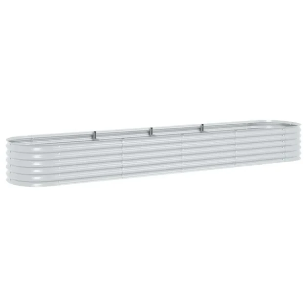 Bery Outdoor Veg Garden Raised Bed, Galvanized Steel, 158 Inch