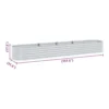 Bery Outdoor Veg Garden Raised Bed, Galvanized Steel, 158 Inch