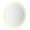 Mio Round Bathroom Wall Mirror, 28 Inch, Built In LED w USB Plug