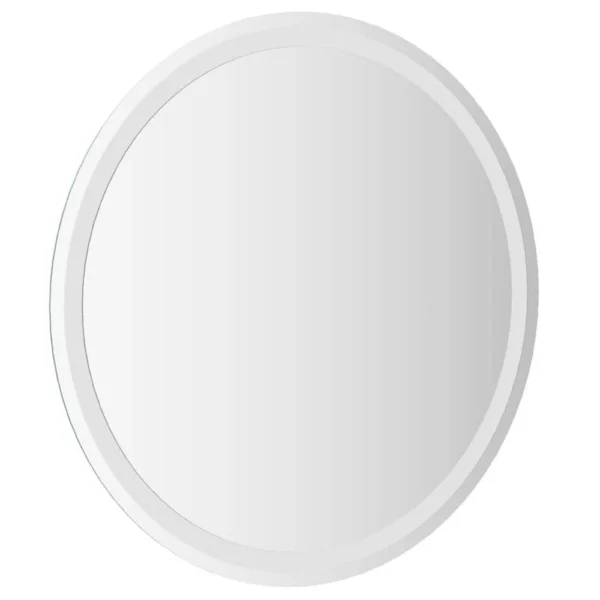 Mio Round Bathroom Wall Mirror, 28 Inch, Built In LED w USB Plug