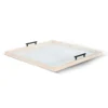 Ceri Full Size Bed Frame, White Faux Leather, Low Profile Legs