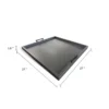 Yela Decorative Tray, 27x27 Square with Black Handles, Urban Bronze