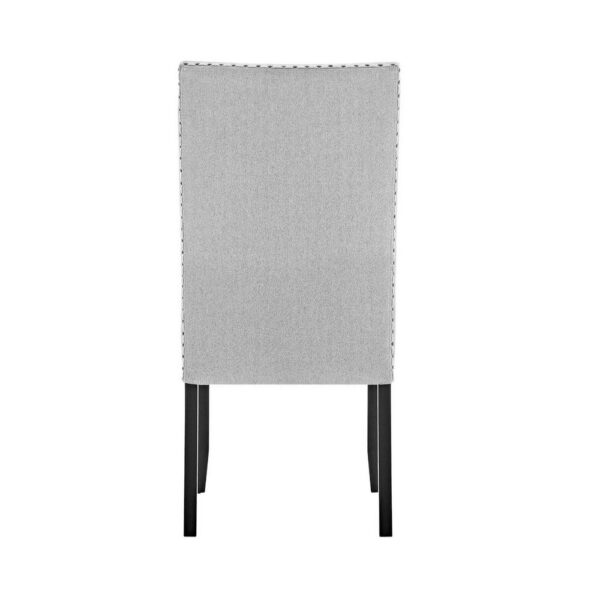 BM340154_1_a083631e-e204-4f3b-afed-dc35fc0df6b8 Viem Dining Chair Set of 2, Black Wood, Gray Fabric Seat, Nailhead Trim