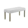 BM340155_2238af18-8090-4b2a-8c12-4b885526b814 Koji Dining Bench, Gray Fabric Padded Seat, Brown Wood Frame, 42 Inch