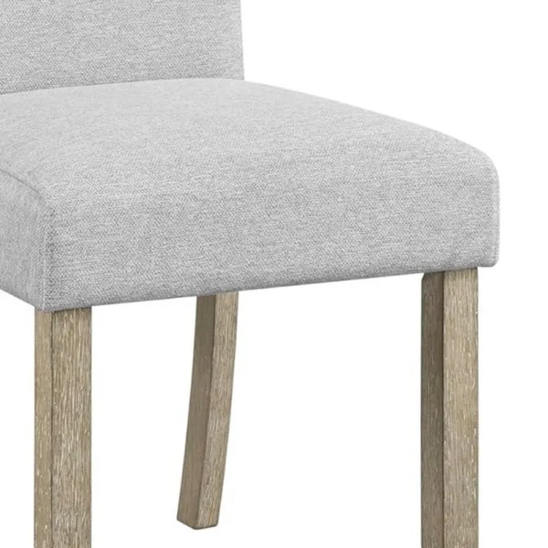 BM340156_3_066d5ca9-707a-46f4-8e50-f55d8a59fce6 Koji Dining Chair Set of 2, Gray Fabric Padded Seat, Brown Wood Frame