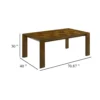 BM340175_4_5518226f-6462-4447-8754-2b73ce7b8e5f Liyo Dining Table, 71 Inch Rectangular Brown Wood Top, Block Legs