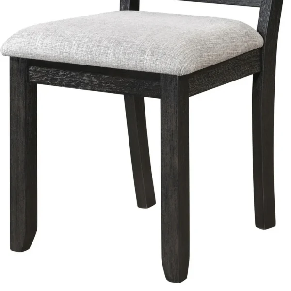 BM340177_3_1f579d9e-5f09-4825-8a16-18e2a9ced567 Riby Dining Chair Set of 2, Black Wood Frame, Gray Linen Seating