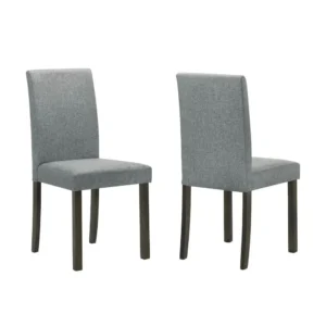 BM340196_1b9ea140-4035-4d4d-ae25-6ff32265874d Muly Side Dining Chair Set of 4, Fabric Seating, Gray Brown Wood