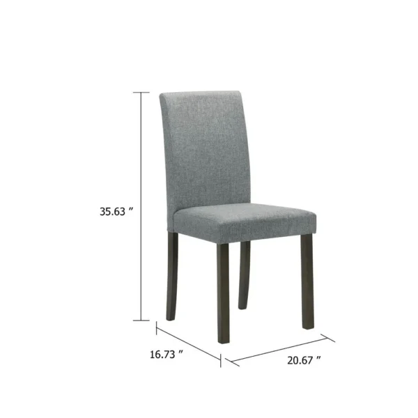 BM340196_4_2cc2a71f-992c-45cf-be4c-529b81ac972b Muly Side Dining Chair Set of 4, Fabric Seating, Gray Brown Wood