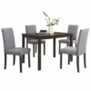 BM340197_1_6dd18dbc-28c2-42cc-b724-07ff6999fd99 Muly Dining Table, 43 Inch Rectangular Top, Gray-Brown Wood Legs