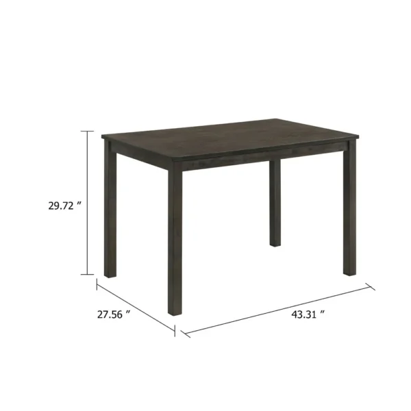 BM340197_4_7bdac154-9b1f-4a62-a8d3-6f4fa0b894a6 Muly Dining Table, 43 Inch Rectangular Top, Gray-Brown Wood Legs