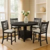 BM340213_5 Mipo Counter Height Dining Chair Set of 2, Black Grid Back, White Seats