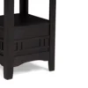 Mipo Counter Height Dining Table, Black Wood, 42-60 Inch Extendable Top