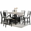 BM340219_1_c482edd8-9f9f-4ca7-8e47-fdcc215e5c03 Kliu Counter Height Chair Set of 2, Light Gray Fabric, Black Wood Frame