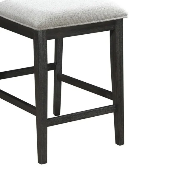 BM340219_2_708139c6-4981-4dd7-8901-006916ccd9f3 Kliu Counter Height Chair Set of 2, Light Gray Fabric, Black Wood Frame