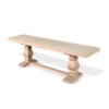 BM340357_1_478cc2f1-0908-44c7-a92d-dd342377dfc7 Anna Dining Bench, 60 Inch, Double Pedestal, Wheat Brown Solid Wood