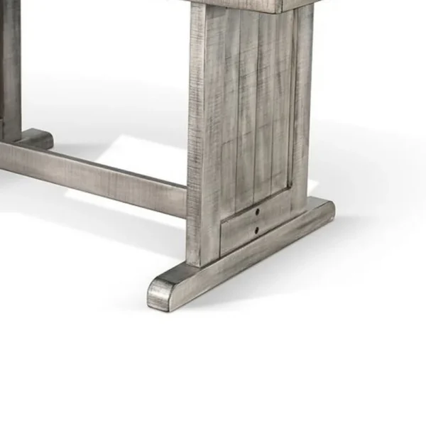 BM340366_3_120978f0-6cf2-4b7f-a7c1-f77aa04bb08e Zeka Dining Table, 60 Inch Top, Double Pedestal, Gray Solid Wood