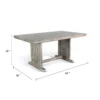 BM340366_4_7ae5af6d-e2ab-4f51-a7ae-47247c1fb507 Zeka Dining Table, 60 Inch Top, Double Pedestal, Gray Solid Wood