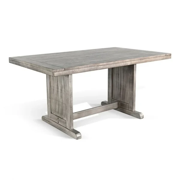 BM340366_e52cb12c-3acf-4a95-9bdc-c908e6fd5425 Zeka Dining Table, 60 Inch Top, Double Pedestal, Gray Solid Wood