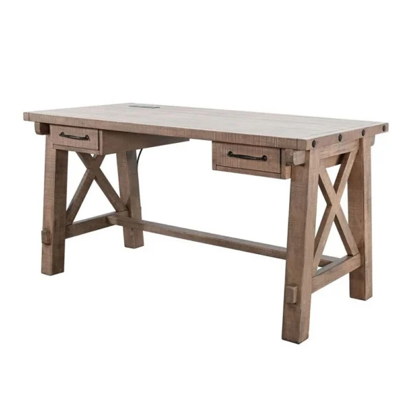 BM340378_1_5aa0d20b-84bf-49fb-bfac-c38bf9e626bc Anva Writing Desk, 58 Inch with Power Plug, Natural Brown Solid Mahogany