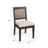BM340389_4_d9e71452-fac3-4b5b-9a8d-3471aaad9a93 Zemi Dining Chair Set of 2, Rattan Back, Beige, Dark Brown Solid Wood