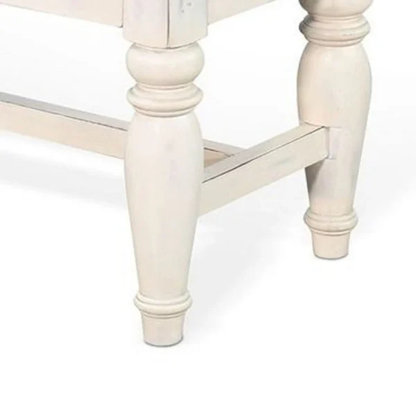 BM340397_3_1f45453f-8f80-4b11-aaf5-c86e906fd223 Dean Dining Bench, 52 Inch Brown Plank Seat, White Solid Wood
