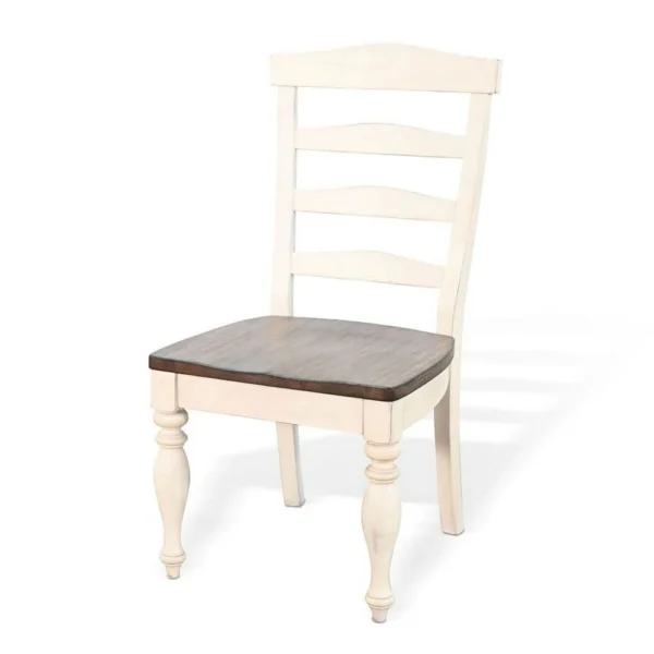 BM340413_1_e0553614-ff5c-4009-a357-92732f3d31d8 Dean Dining Chair Set of 2, Ladder Back, Dark Brown, White Solid Wood