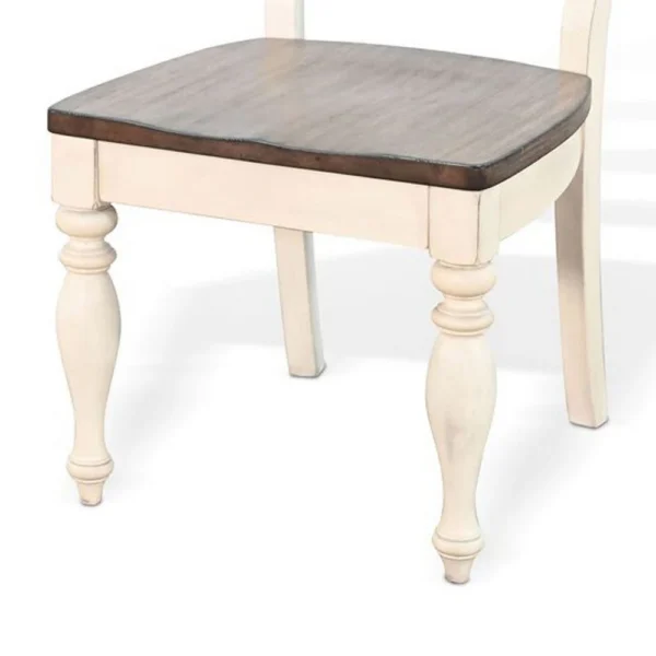 BM340413_3_f69d54fc-a9bc-431c-a7f6-ebcea20cfd18 Dean Dining Chair Set of 2, Ladder Back, Dark Brown, White Solid Wood