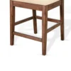 BM340414_3_60327dc5-fc38-4760-a017-20d83af68a65 Giby Counter Height Chair Set of 2, Beige Padded Seat, Solid Wood Brown