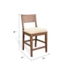 BM340414_4_ba4e0f29-c2d5-49ed-bf6d-f7f29467377c Giby Counter Height Chair Set of 2, Beige Padded Seat, Solid Wood Brown