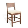 BM340414_ca40a364-4e1b-4d1c-b4ee-f8429fc20a35 Giby Counter Height Chair Set of 2, Beige Padded Seat, Solid Wood Brown