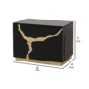 BM340843_4_99b1b0dd-4249-4290-872a-285951fa0603 Goldie Nightstand, 2 Drawers, Gold and Black Solid Wood, 28 Inch