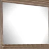 Merry Dresser Mirror, Brown Solid Wood, Rectangular 36x49 Frame
