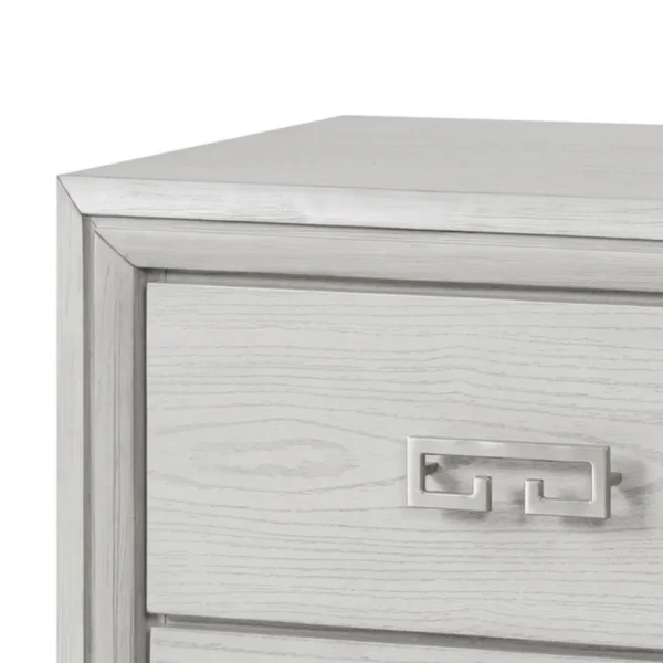 BM340848_1_88d9fb62-fd4f-4c3e-842a-9a0ccc0df9af Basil Nightstand, 2 Drawers, Rustic White Solid Wood, 29 Inch