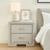 BM340848_5_74d9be36-859e-4e13-86fb-278fbf0ac646 Basil Nightstand, 2 Drawers, Rustic White Solid Wood, 29 Inch
