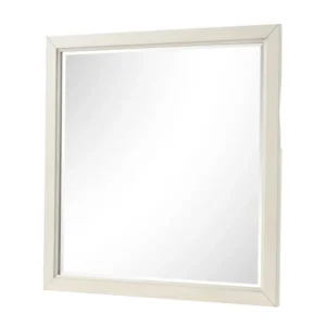BM340856_0acd2e2a-54ba-43ab-bfae-3c75d00c79f4 Toi Dresser Mirror, Beveled Glass, Antique White Finished Solid Wood, 38 Inch